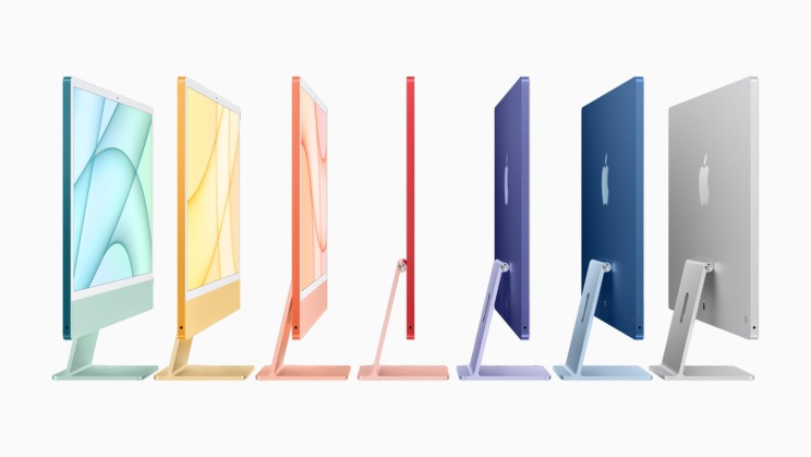 Apple iMac M1 color lineup